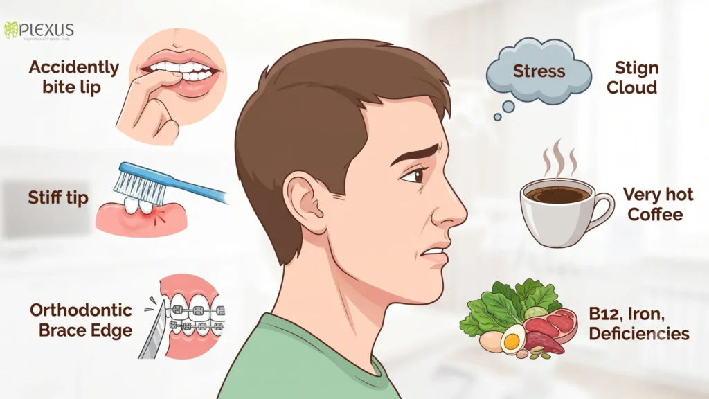 Factors that can trigger mouth ulcers