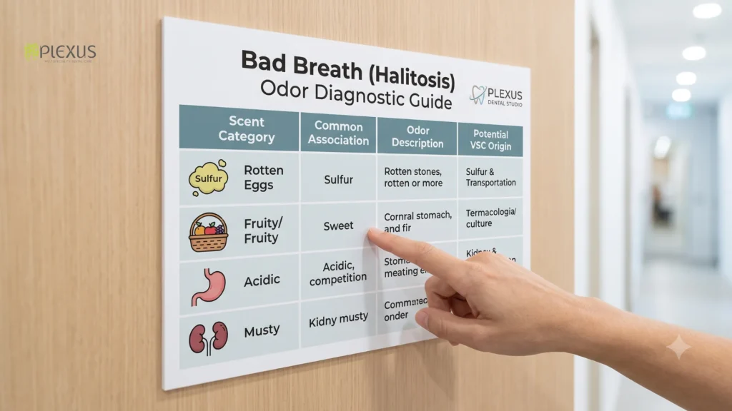 Plexus Dental Studio's Bad Breath Treatment Diagnostic Chart