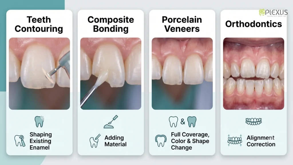 Teeth Contouring vs Other Cosmetic Dental Treatments