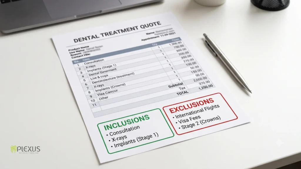 Included in a Dental Tourism Package